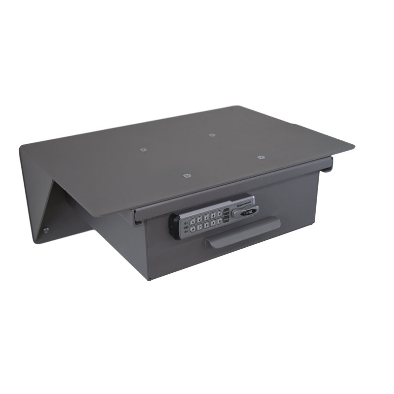 Rebrilliant Wall/under Counter Mounted Workstation & Shelf With Storage Drawer (elock With